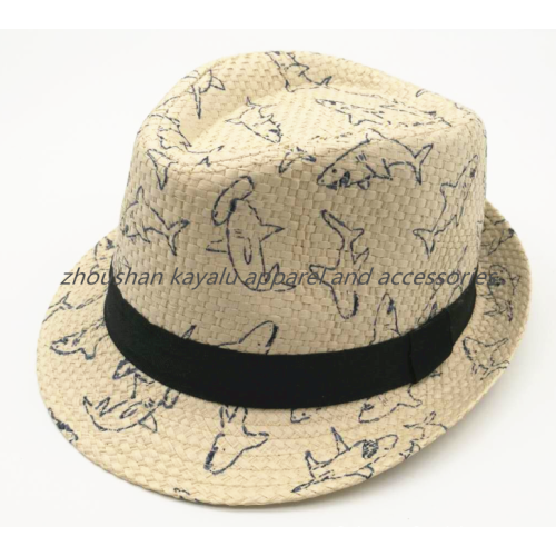 Sombrero de tiburón impreso para niños sombrero de playa